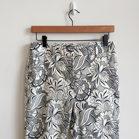 MAXMARA • Ginepro Printed Cigarette Trousers in Cream/Black - Picture 5 of 15